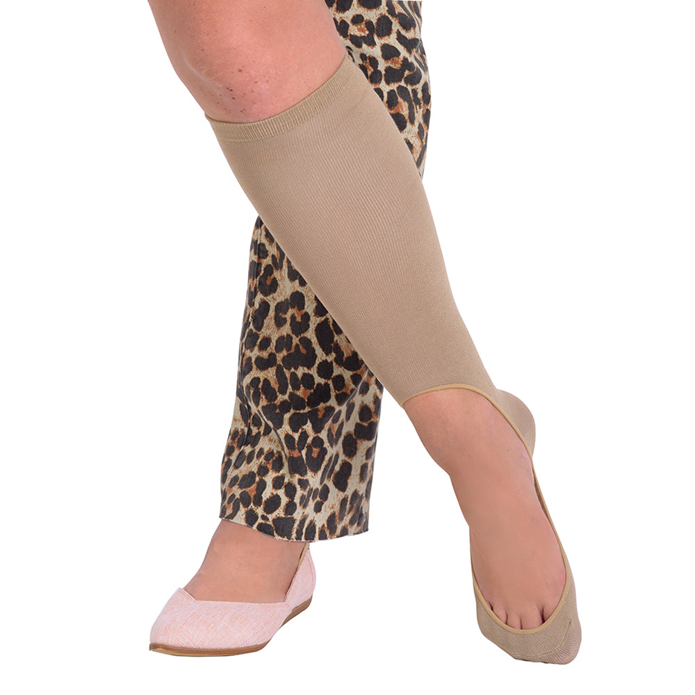 KEYSOCKS Classic Black Knee High No Show Socks - Main Image