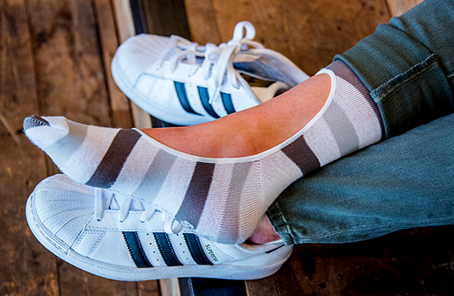 Weekend - Grey Stripe / Lavender-Chartreuesse